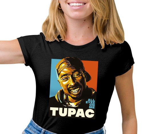 Dámské tričko s potiskem “Tupac”