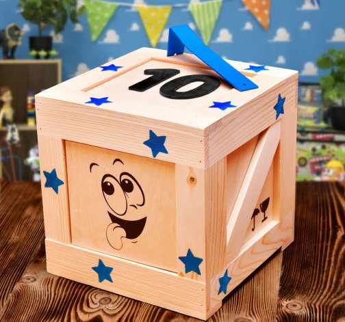 Kidboxeo bedna s páčidlem – prázdná