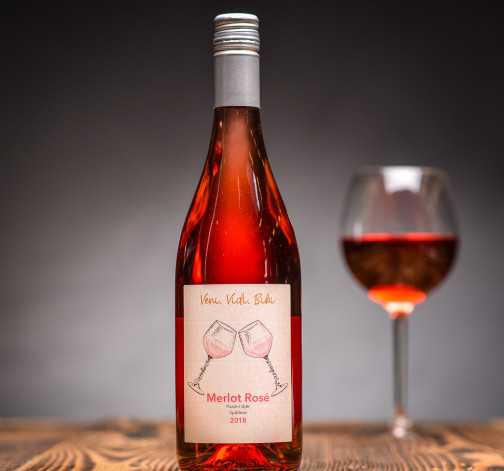 Vinařství Tetur Merlot rosé pozdní sběr 2020 0