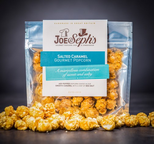 3× Luxusní popcorn Joe & Seph's s příchutí slaného karamelu 32 g