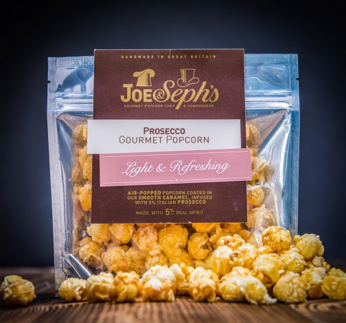 7× Luxusní svěží popcorn Joe & Seph's s příchutí prosecca 32 g