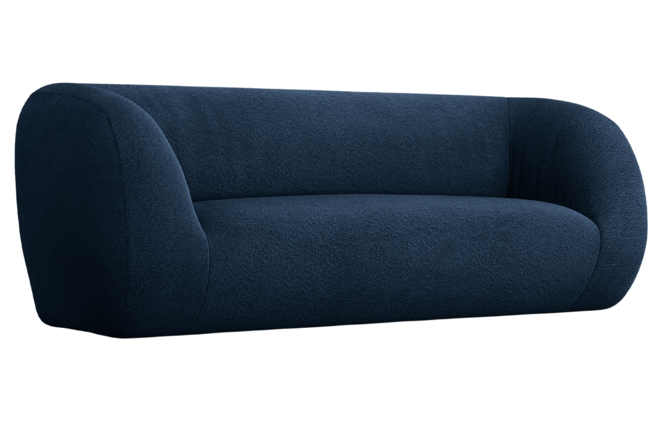 Modrá bouclé dvoumístná pohovka Cosmopolitan Design Essen 210 cm