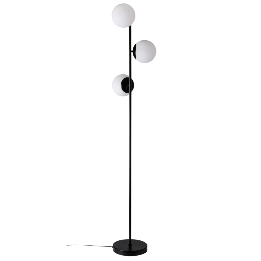 Nordlux Opálově bílá skleněná stojací lampa Lilly 150 cm