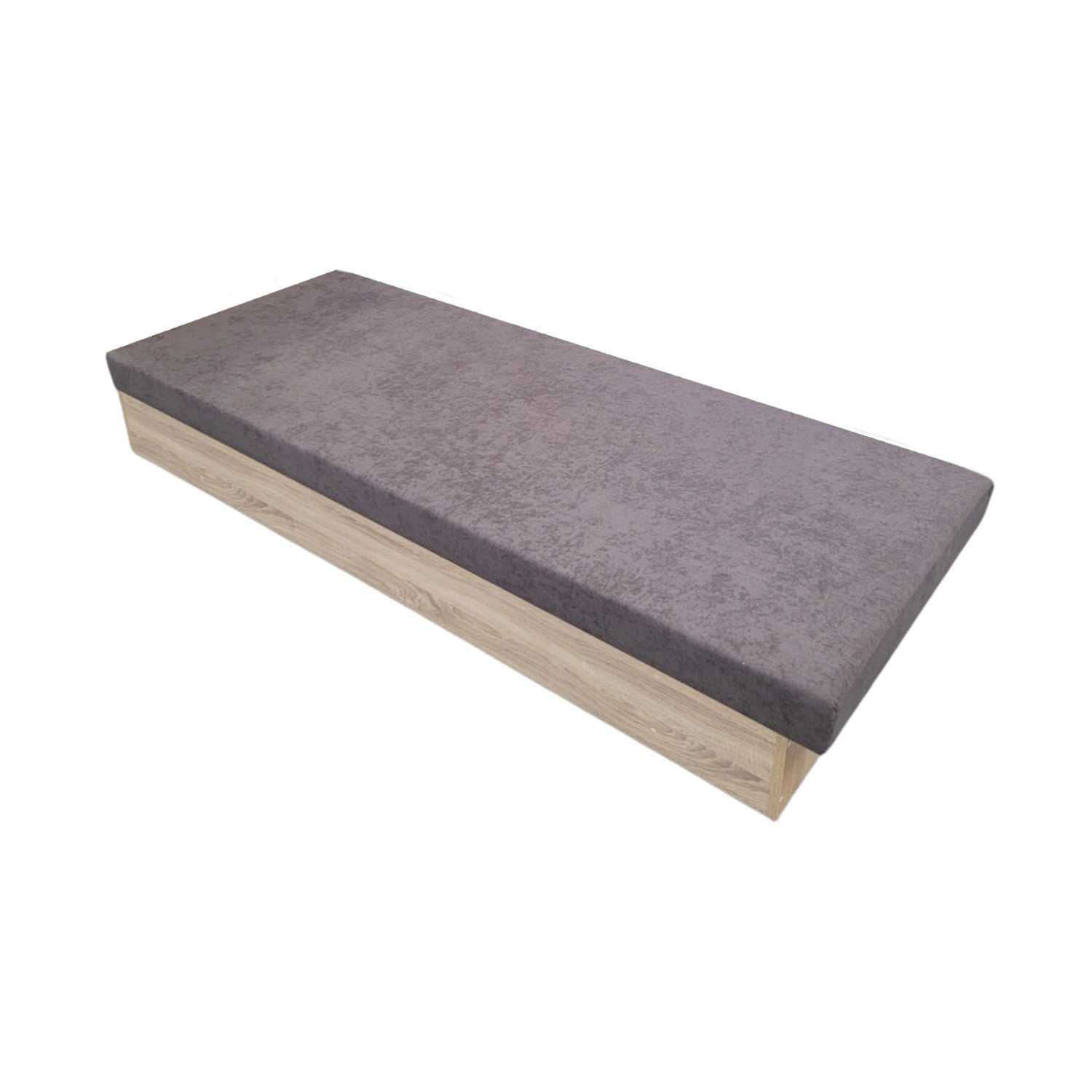 Válenda Silver C90 - 90x200 cm Černá Panty vpravo Dub sonoma