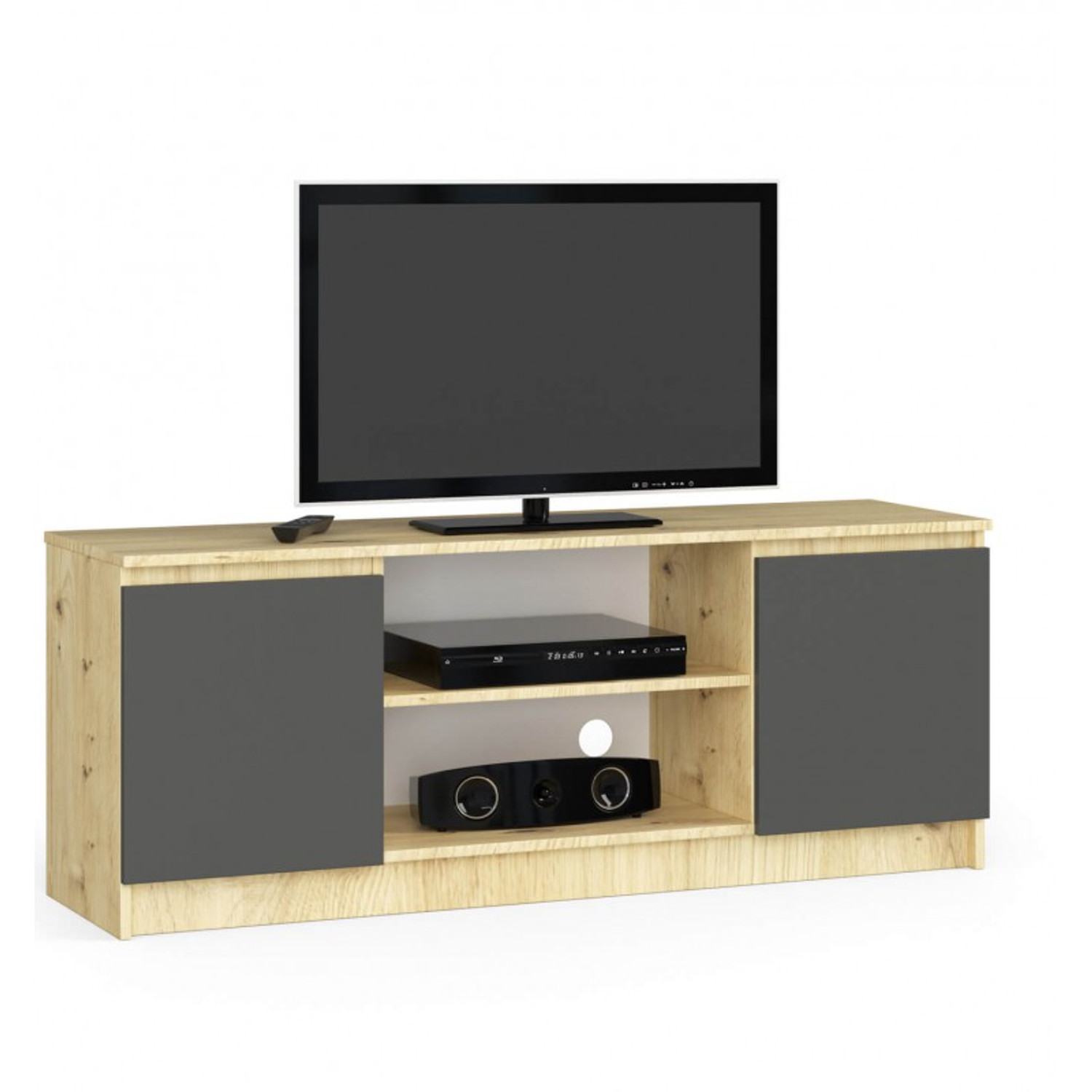 TV stolek RTV K140 dub artisan oak/grafit-šedá