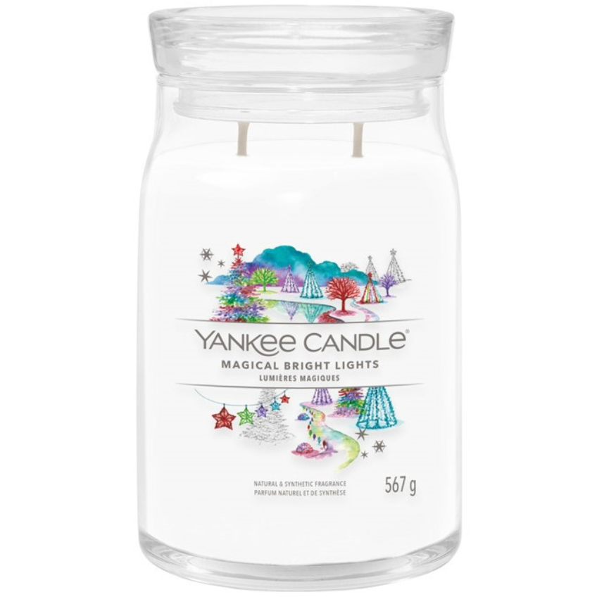 Velká vonná svíčka Yankee Candle Magical Bright Lights Signature