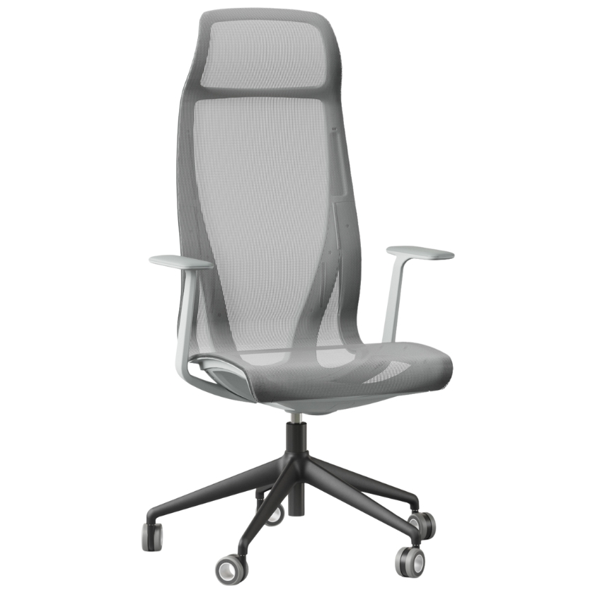 Narbutas Vyšší šedá kancelářská židle D-CHAIR II.