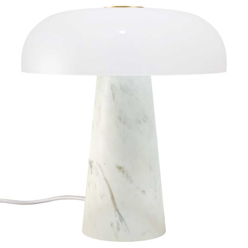 Nordlux Bílá mramorová stolní lampa Glossy Mini