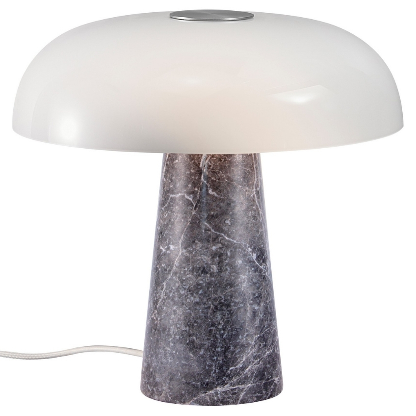 Nordlux Šedá mramorová stolní lampa Glossy